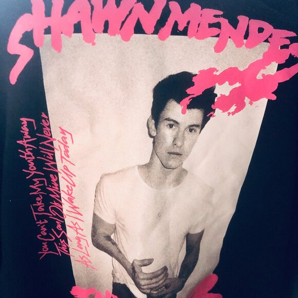 🎤Shawn Mendes 2019 Tour Hoodie XS – Rare Concert Sweatshirt H&M Divided - Picture 2 of 6